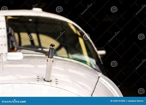 Pitot Static System In The Modern Plane Stock Photo