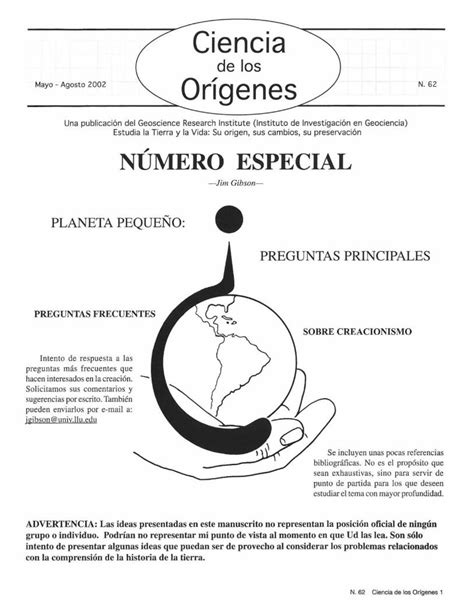 PDF de los Orígenes grisda orggrisda org Ciencia de los Origenes 62