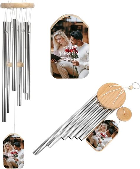 Naispanda Custom Photo Aluminium Wind Chimes Personalized