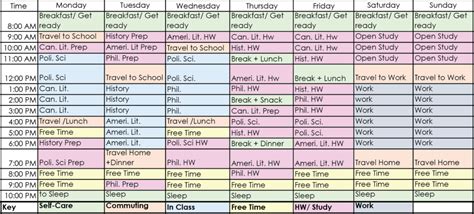 Create a Weekly Schedule that Works – University 101: Study, Strategize and Succeed