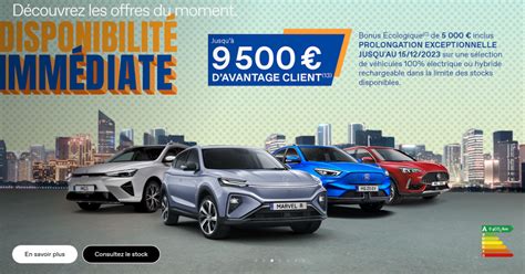 MG casse les prix de ses voitures électriques avant de perdre le bonus