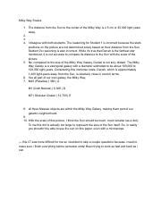 The Scale of the Milky Way Galaxy: Understanding Distance and | Course Hero