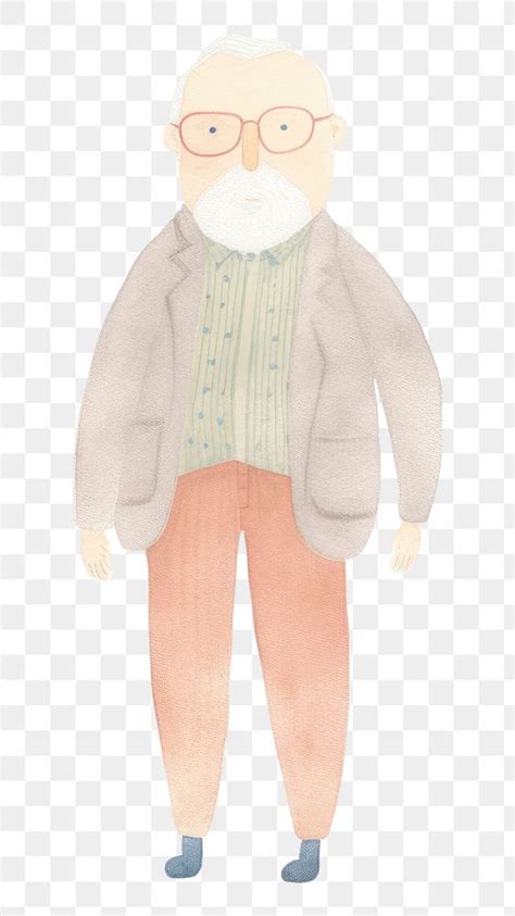 Png Grandpa Character White Background Free Png Illustration Rawpixel