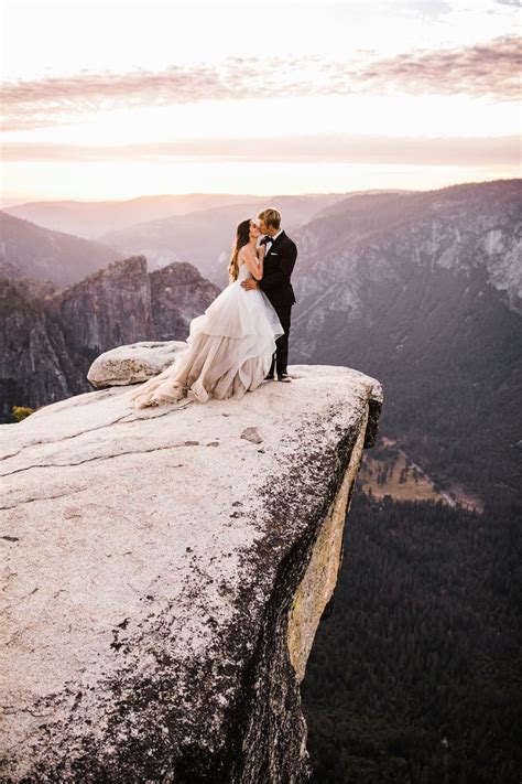 Yosemite National Park Intimate Wedding At Glacier Point Hike To Taft