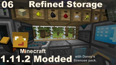 Modded 1 11 2 Refined Storage Setup Autocrafting E06 Youtube