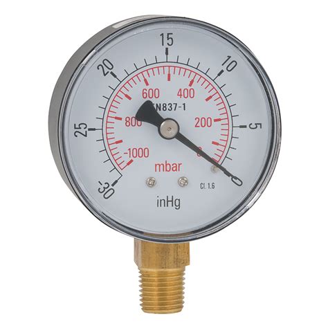 Bspt Male Vacuum Gauge Shepherd Hydraulics