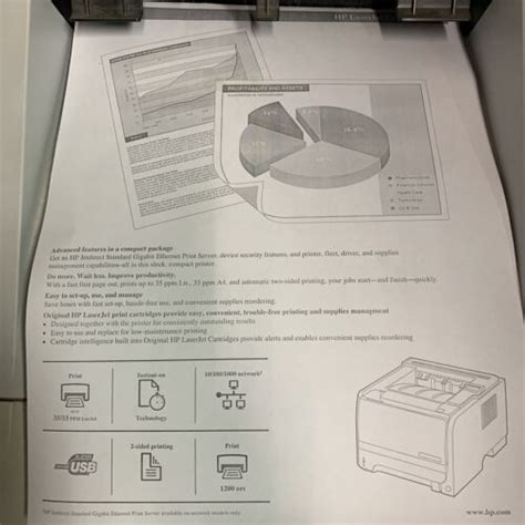 Hp Laserjet P2050 Workgroup Laser Printer Tested And Working Ebay