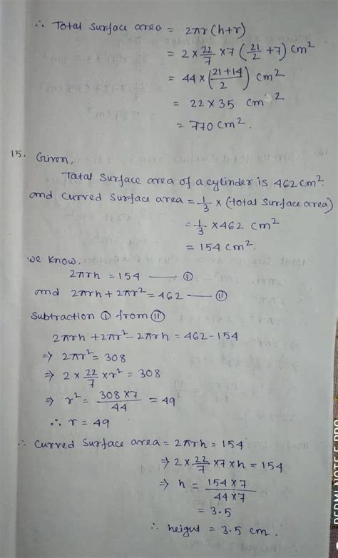 Rs Aggarwal And Veena Aggarwal Class 9 Math Fifteenth Chapter Volume