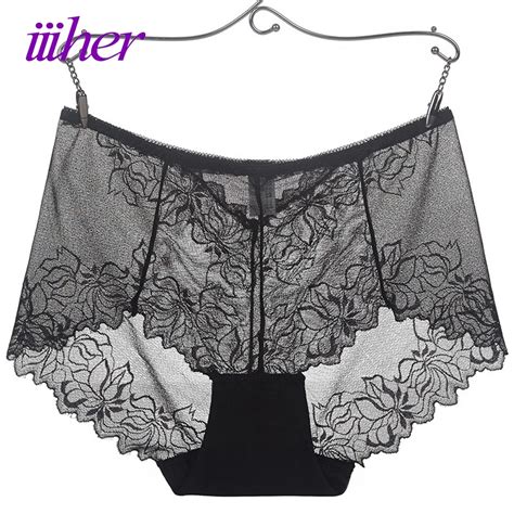 Iiiher Underwear Women Cotton Panties Sexy Lace Lingerie Briefs