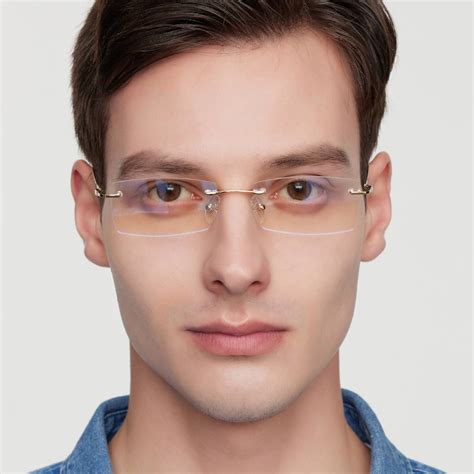 Egbert Rectangle - Golden Eyeglasses