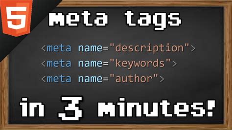 Learn HTML Meta Tags In 3 Minutes YouTube