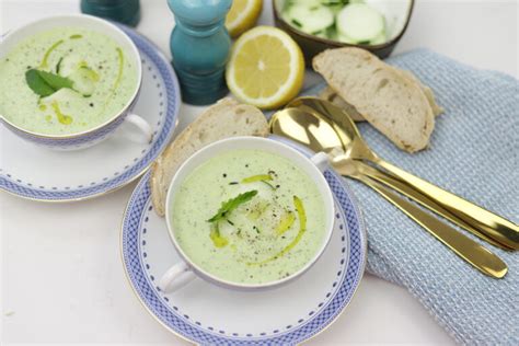 Receita De Sopa Fria De Pepino E Manjeric O Clara De Sousa