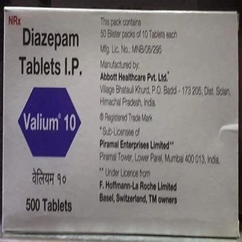 Diazepam Valium 10 Mg U S A Delivery At Rs 3000 Box Pharmaceutical Tablets In Mumbai Id