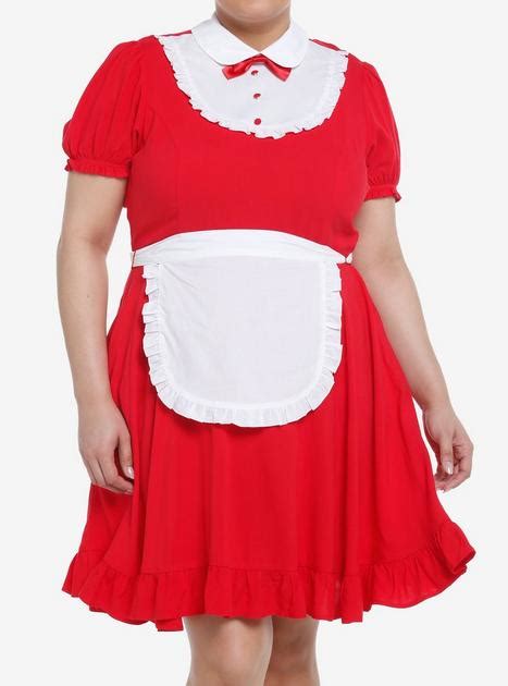 Sweet Society Red Apron Dress Plus Size Hot Topic