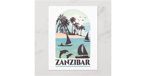 Zanzibar Africa Vintage Postcard Zazzle