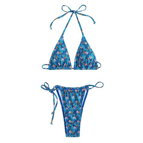 Women String Triangle Bikini Set Sexy Thong Two Piece Brazilian Swimsuits Bathing Suit Walmart