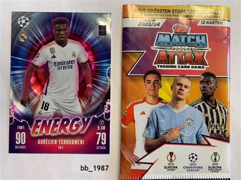 Topps UEFA CL Match Attax 2023 2024 23 24 Energy Cards EBay