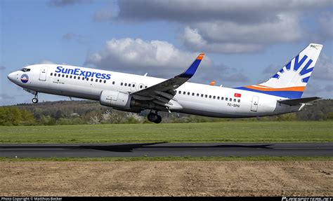 TC SPH SunExpress Boeing 737 82R WL Photo By Matthias Becker ID