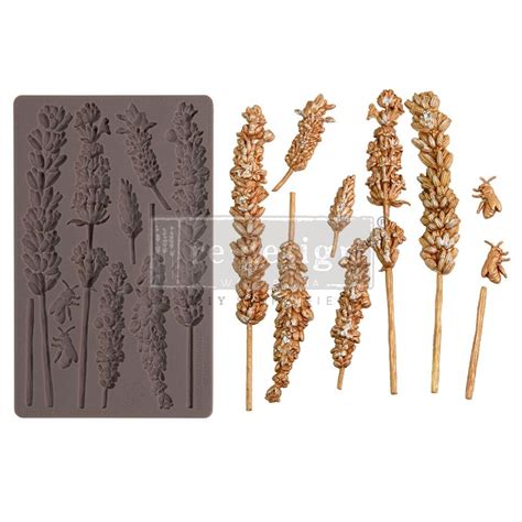 Lavender Flowers Silicone Mold Food Safe Clay And Resin Casting Etsy