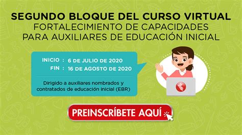 PerÚeduca Preinscríbete Al Segundo Bloque Del Curso Virtual Para