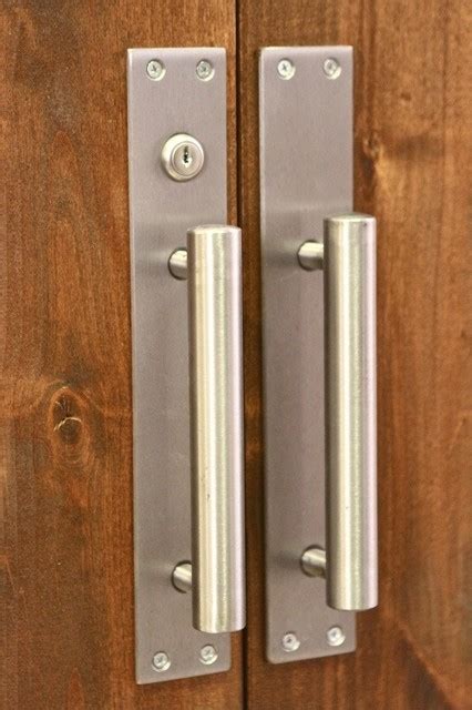 Barn Door Pull w/ Lock - Modern - Cabinet And Drawer Handle Pulls - salt lake city - by Rustica ...