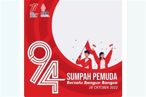 UNDUH GRATIS 24 Link Twibbon Terbaik Hari Sumpah Pemuda 2022