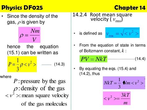 Physics Chapter 14 Kinetic Theory Of Gases