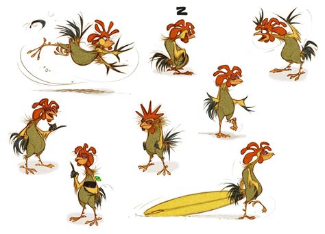 Image - Chicken Joe model sheet.jpg | Surf's Up Wiki | FANDOM powered ...