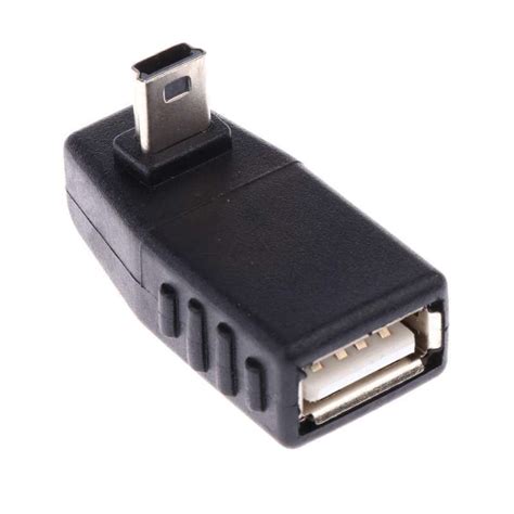 Jual Degree Down Angle Mini Usb Male To Usb Female Otg Adapter