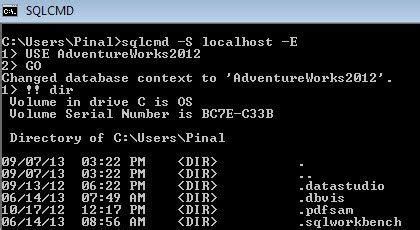 sql server execute operating system commands  sqlcmd sql