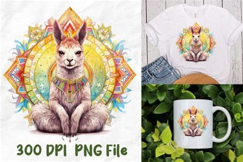 Yoga Meditate Llama Mandala Namaste Graphic By Unlimab Creative Fabrica