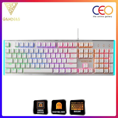 Gamdias Hermes M Multi Color Backlights Mechanical Gaming Keyboard