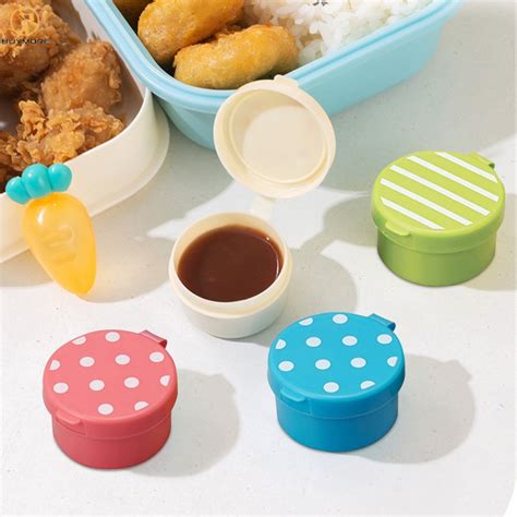 JJ 4PCS Random Mini Seasoning Sauce Bottle Portable Tomato Ketchup