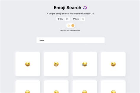 Emoji Search Codesandbox