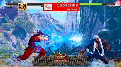 Street Fighter V Urien Vs Ryu Timely Revenge Youtube