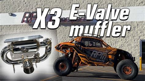 X3 E Valve Sport Muffler Best Can Am X3 Exhaust Just Got Better Youtube