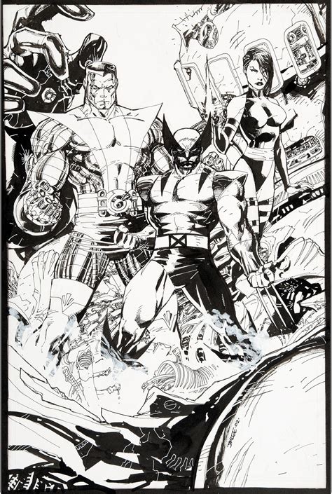 The Bristol Board Jim Lee Comic Art Jim Lee Art