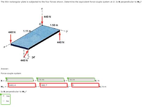 Solved The Thin Rectangular Plate Is Subjected To The Four Chegg