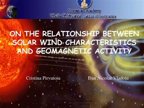 Ppt On The Relationship Between Solar Wind Characteristics And Geomagnetic Activity Powerpoint