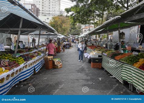Traditional Street Fair in Sao Paulo City, Brazil Editorial Stock Image