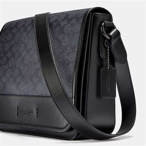 Gotham Messenger In Signature Canvas Coach Signature Canvas