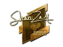 Sticker ShahZaM Gold Boston 2018 CSGO Database