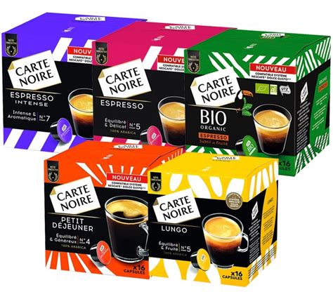 Pack D Couverte Capsules Pour Nescafe Dolce Gusto Carte Noire