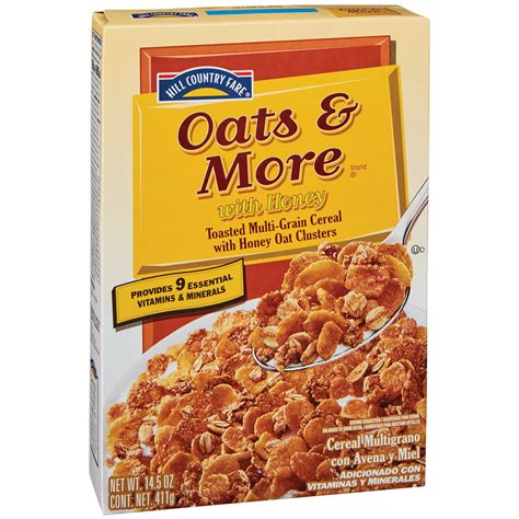 Hill Country Fare Oats More Cereal With Honey Oat Clusters Shop