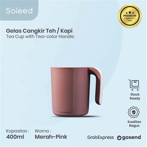 Jual Soleed Gelas Cangkir Kopi Teh Nordic Tea Cup With Twotone Colour