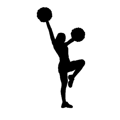 Cheerleading Clipart Black And White - Cliparts.co