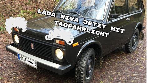 Lada Niva Mit Tag Fahrlicht Youtube