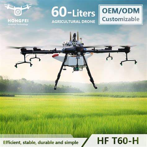 High Efficiency 60 Liter Payload Drone Agricultural Crop Herbicide