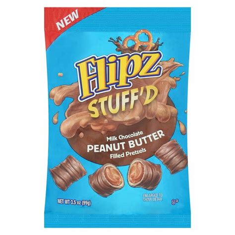 Flipz Stuffed Milk Chocolate Peanut Butter Filled Pretzel 1003150