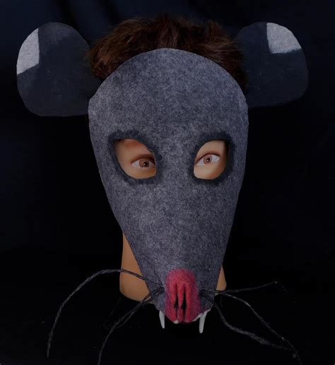 Creepy Cute Opossum Possum Rat Mouse Mask Adult Halloween Masquerade